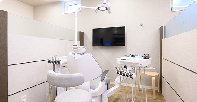 半個室の診察室